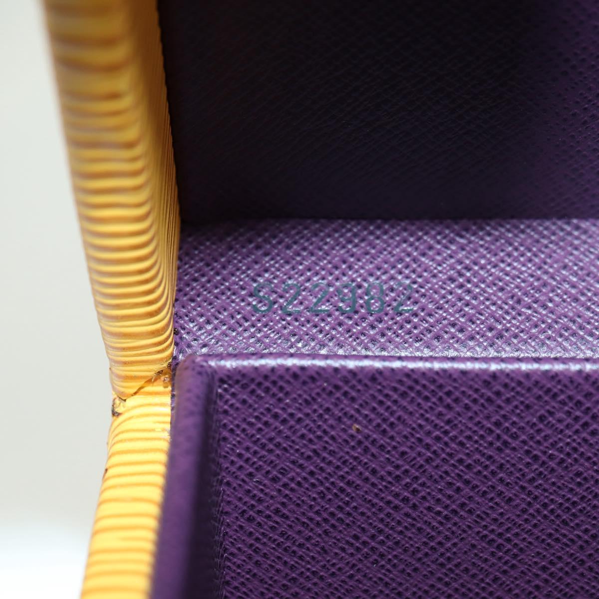 LOUIS VUITTON Epi Boite A Tour Jewelry Box SPO Yellow LV Auth 178614SV