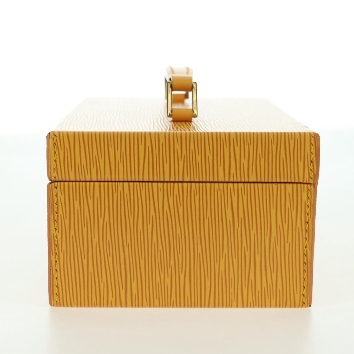 LOUIS VUITTON Epi Boite A Tour Jewelry Box SPO Yellow LV Auth 178614SV