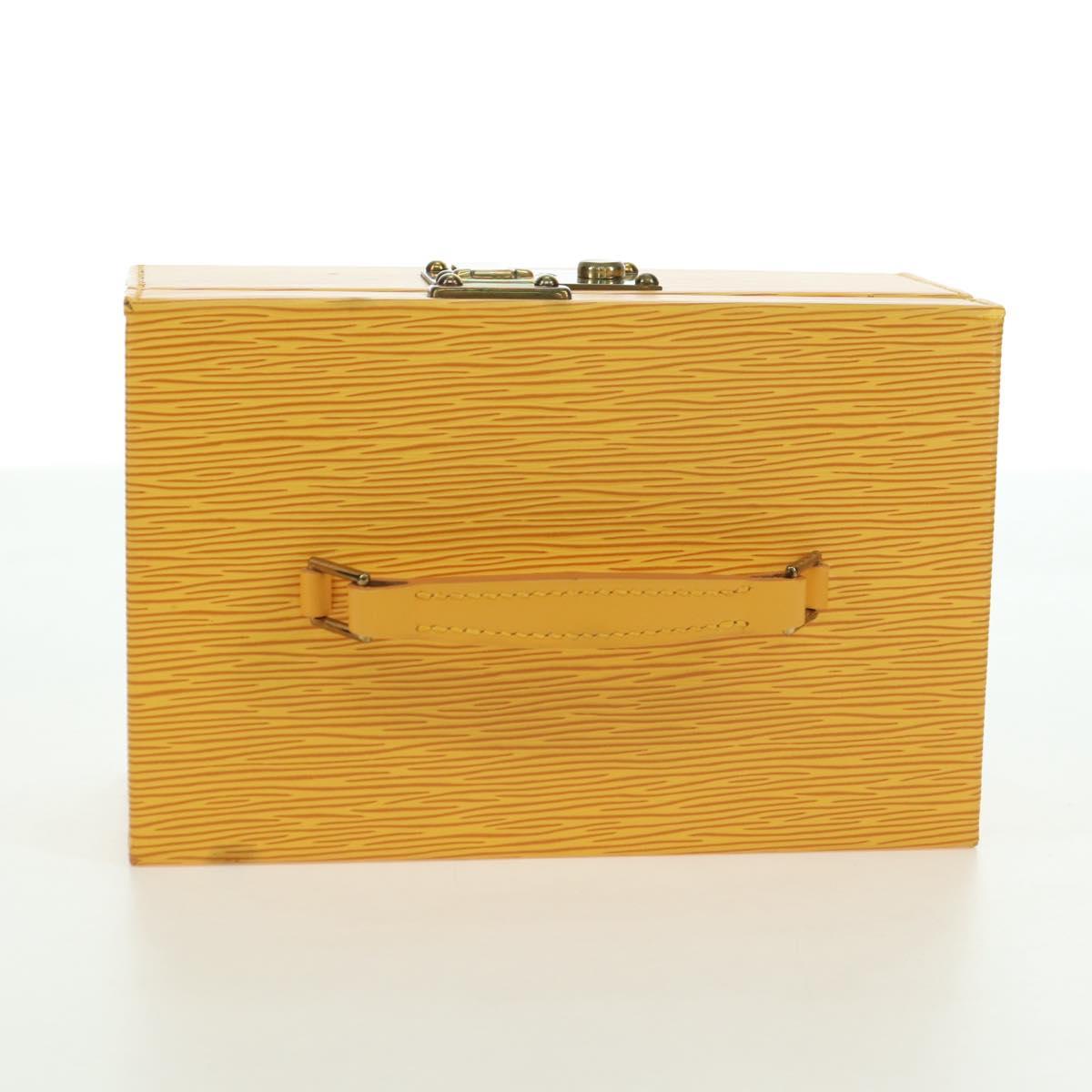 LOUIS VUITTON Epi Boite A Tour Jewelry Box SPO Yellow LV Auth 178614SV