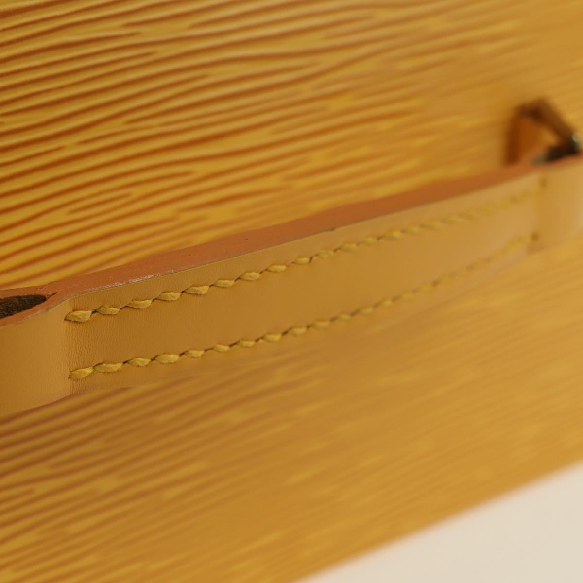LOUIS VUITTON Epi Boite A Tour Jewelry Box SPO Yellow LV Auth 178614SV
