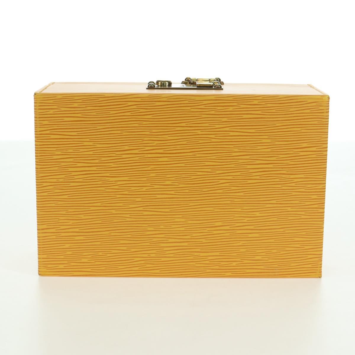 LOUIS VUITTON Epi Boite A Tour Jewelry Box SPO Yellow LV Auth 178614SV