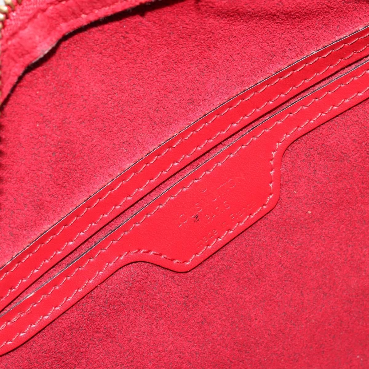 LOUIS VUITTON Epi Soufflot Hand Bag Red M52227 LV Auth 178621
