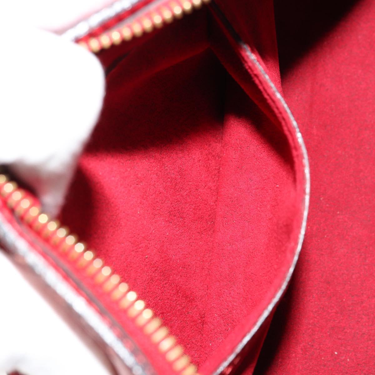 LOUIS VUITTON Epi Soufflot Hand Bag Red M52227 LV Auth 178621