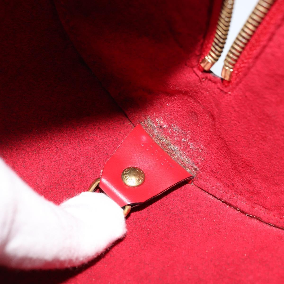 LOUIS VUITTON Epi Soufflot Hand Bag Red M52227 LV Auth 178621