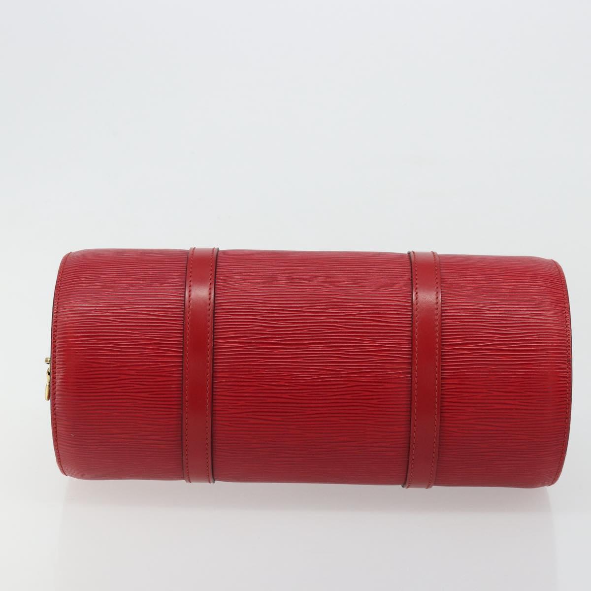 LOUIS VUITTON Epi Soufflot Hand Bag Red M52227 LV Auth 178621