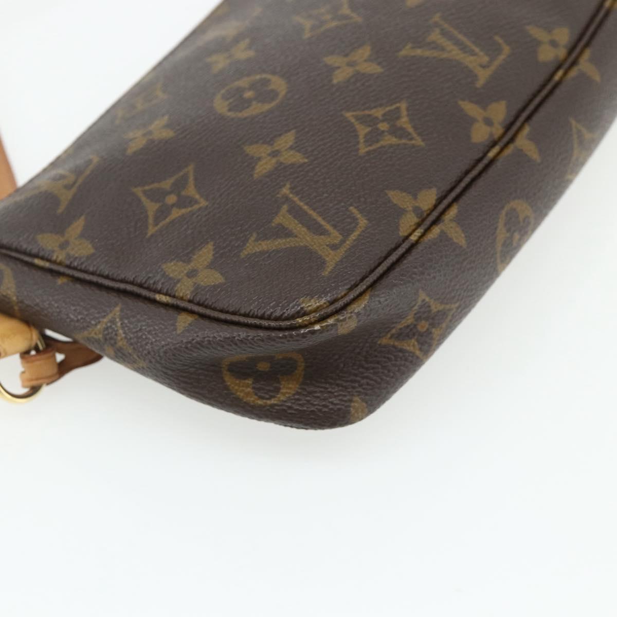 LOUIS VUITTON Monogram Pochette Accessoires Pouch M51980 LV Auth 178625A
