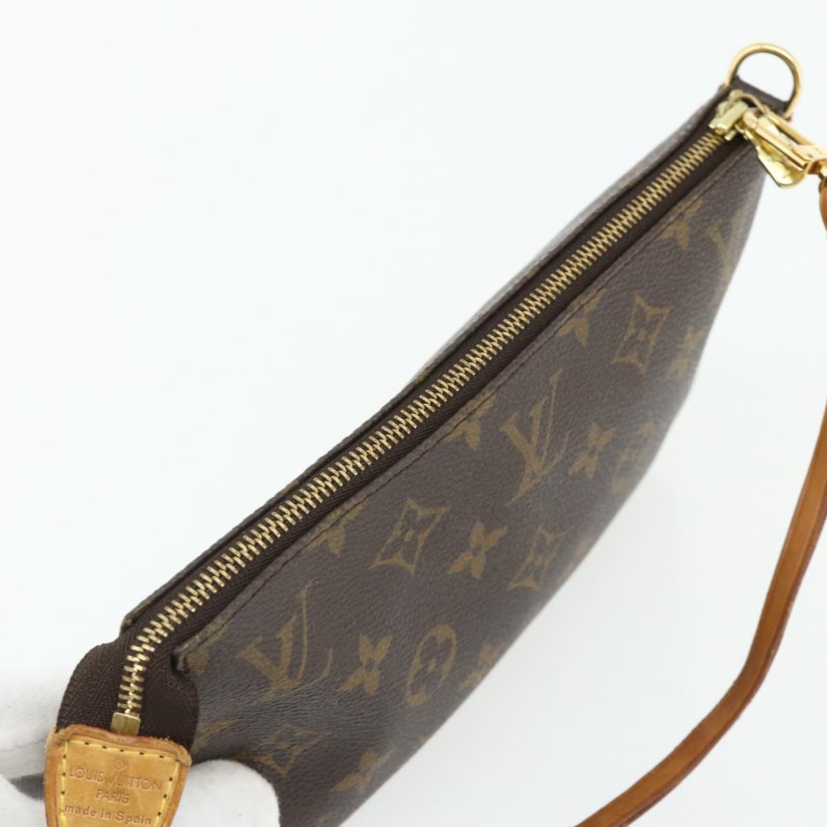 LOUIS VUITTON Monogram Pochette Accessoires Pouch M51980 LV Auth 178625A