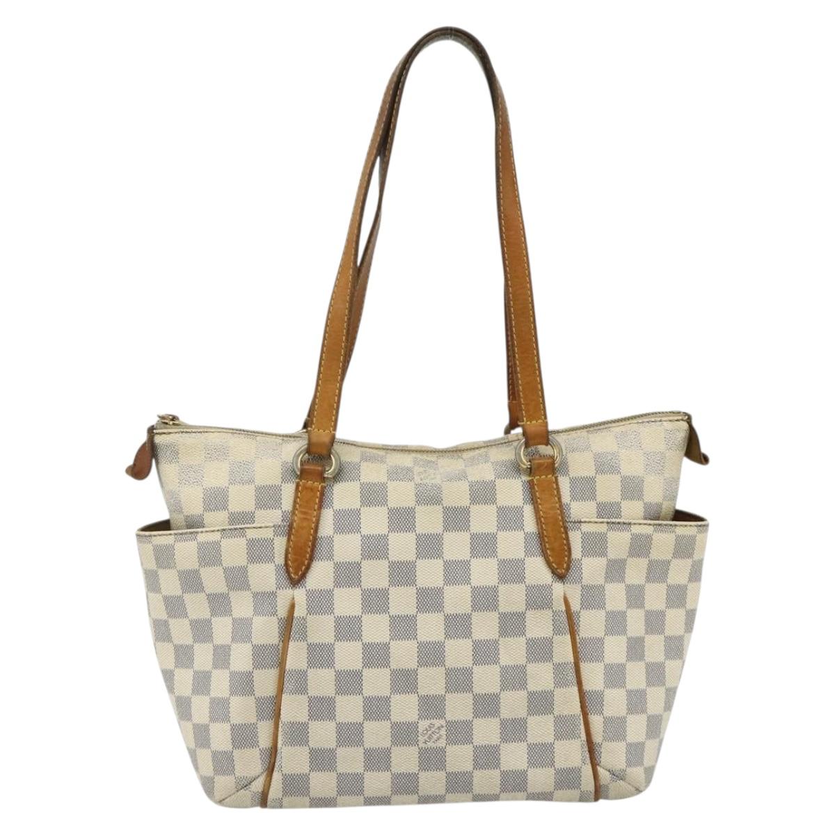 LOUIS VUITTON Damier Azur Totally PM Tote Bag N41280 LV Auth 178627