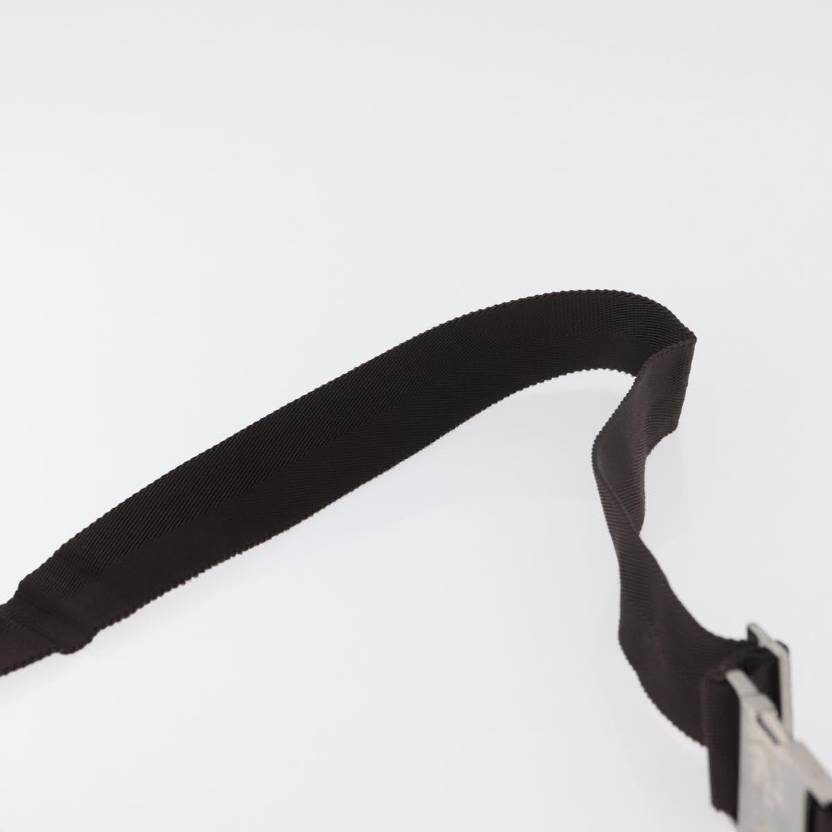 GUCCI GG Canvas Waist Bag Beige Silver 28566 Auth 178628