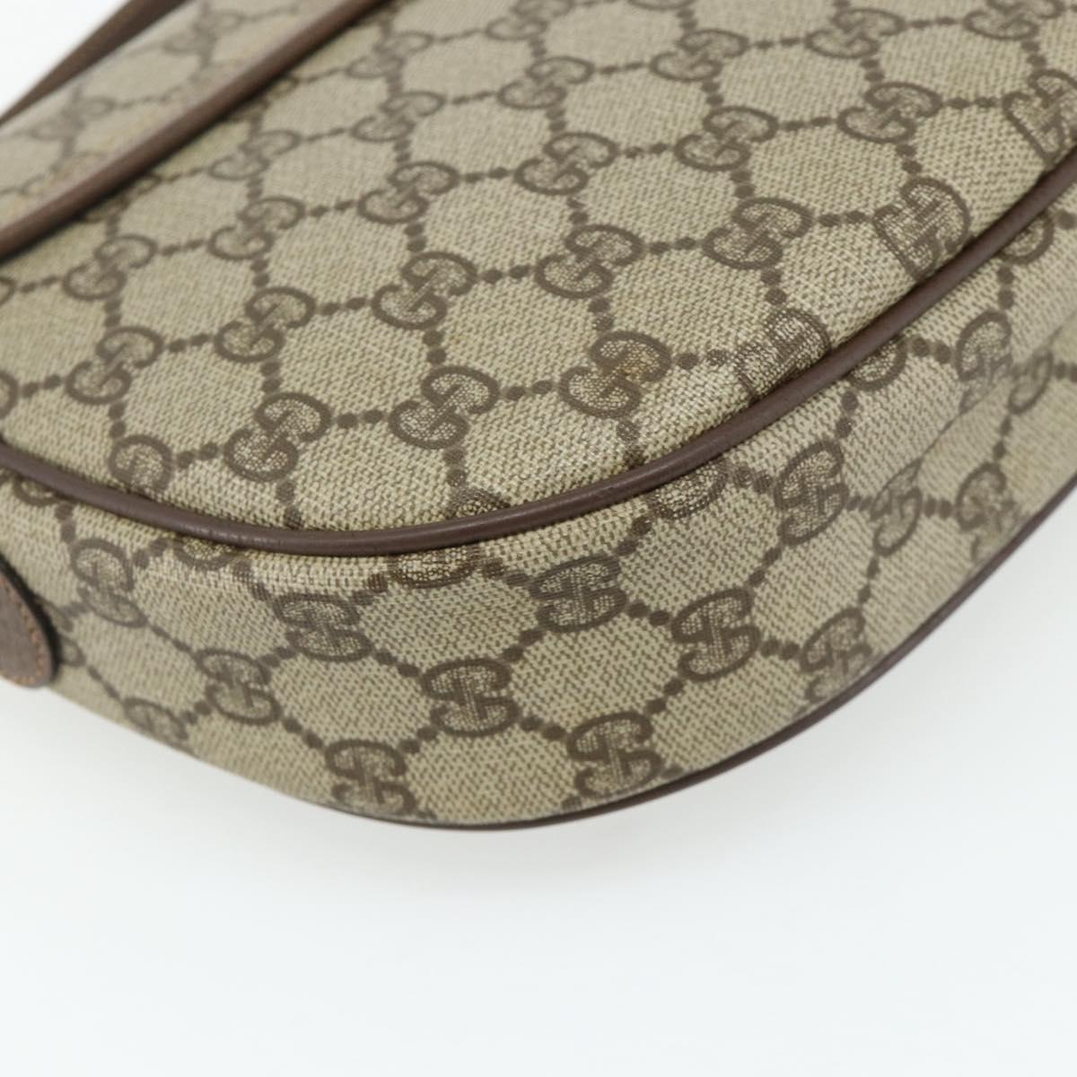 GUCCI GG Supreme Shoulder Bag PVC Beige Gold 001 58 6861 Auth 178629