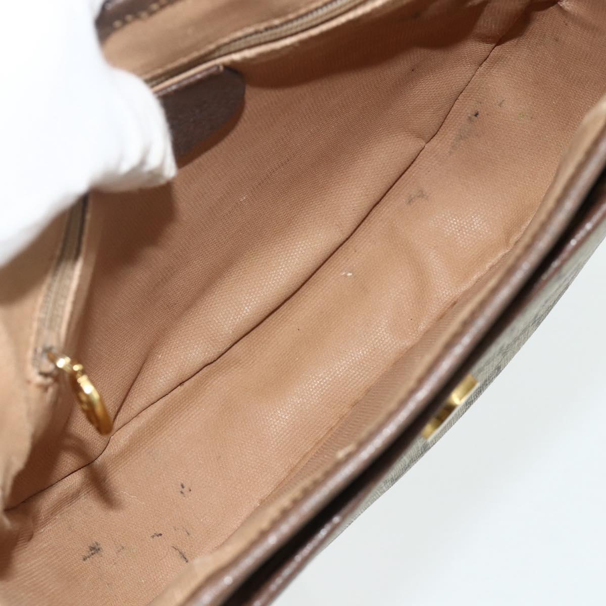 GUCCI GG Supreme Shoulder Bag PVC Beige Gold 001 58 6861 Auth 178629