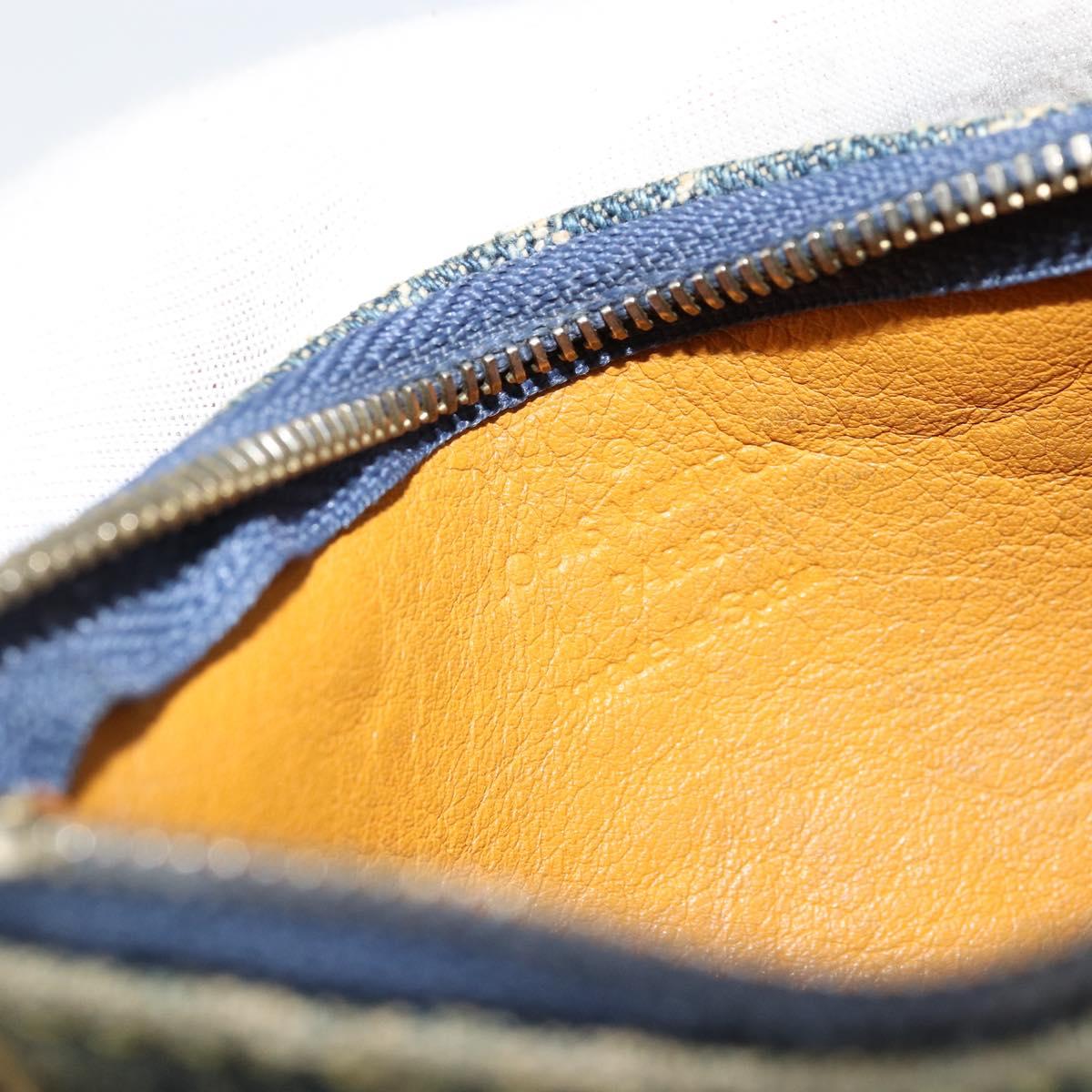 LOUIS VUITTON Monogram Denim Pochette Cles Purse Blue M95343 LV Auth 178632A