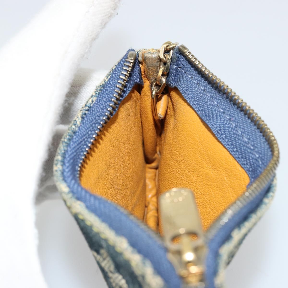 LOUIS VUITTON Monogram Denim Pochette Cles Purse Blue M95343 LV Auth 178632A