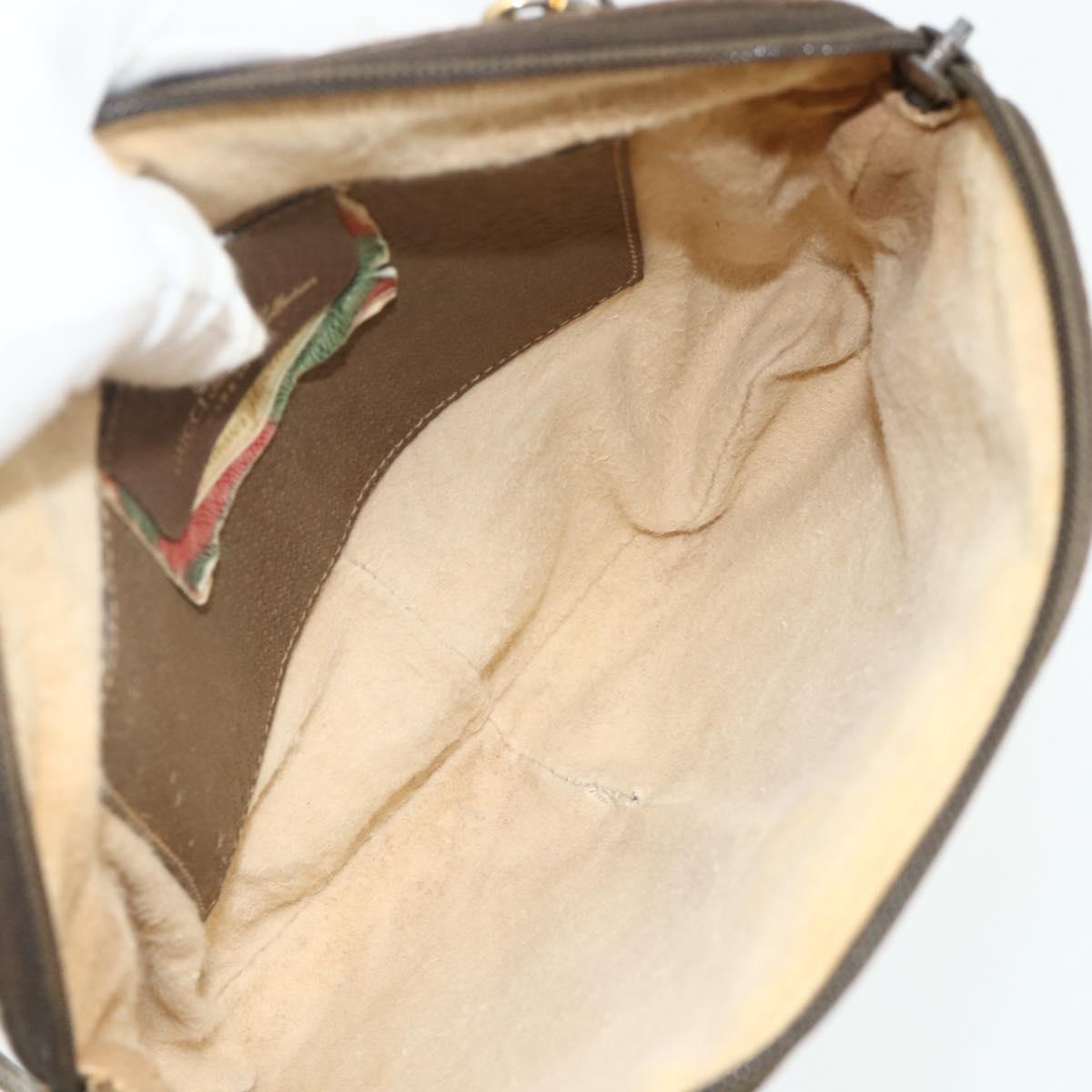 GUCCI GG Supreme Shoulder Bag PVC Beige Gold 904 02 047 Auth 178634