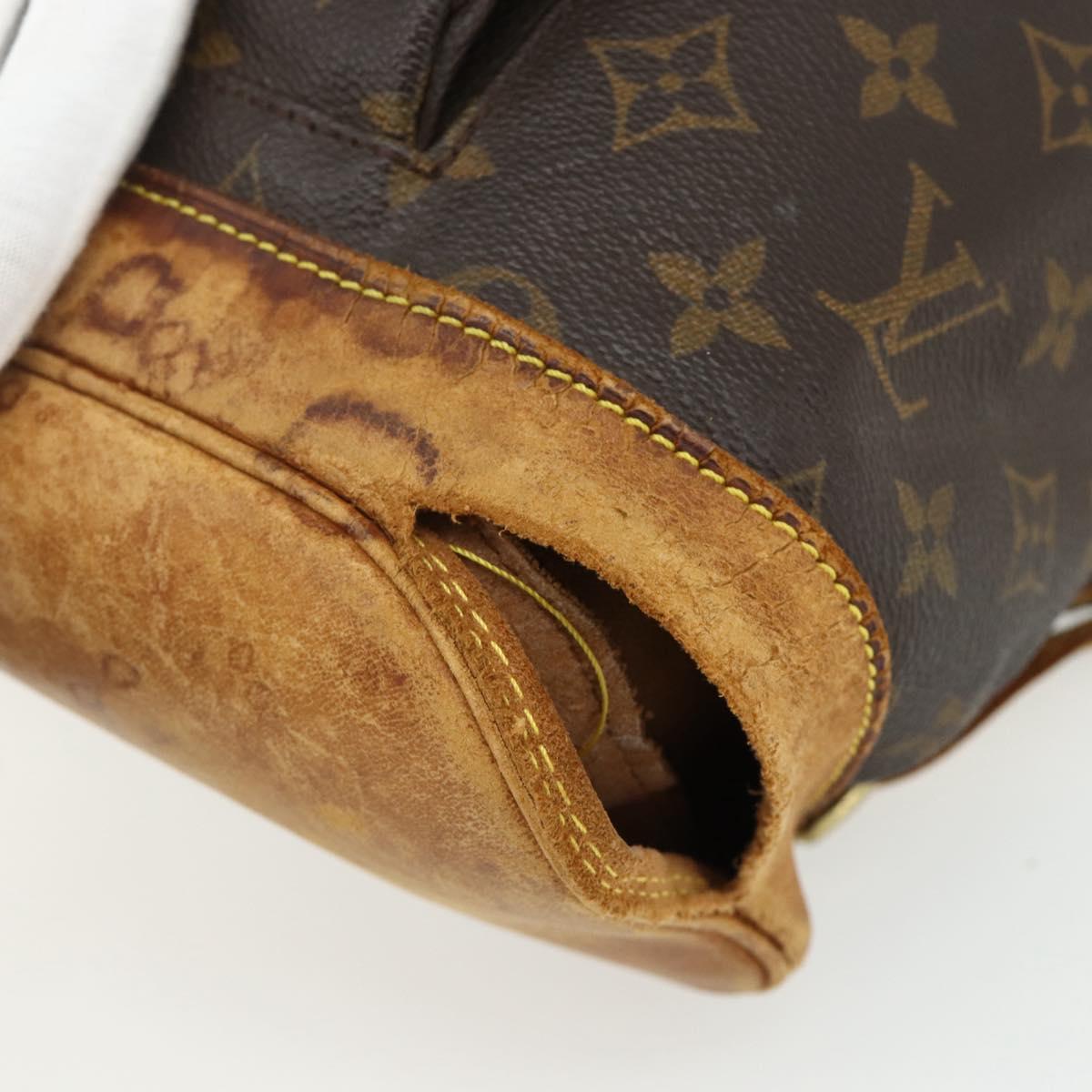 LOUIS VUITTON Monogram Montsouris GM Backpack M51135 LV Auth 178657