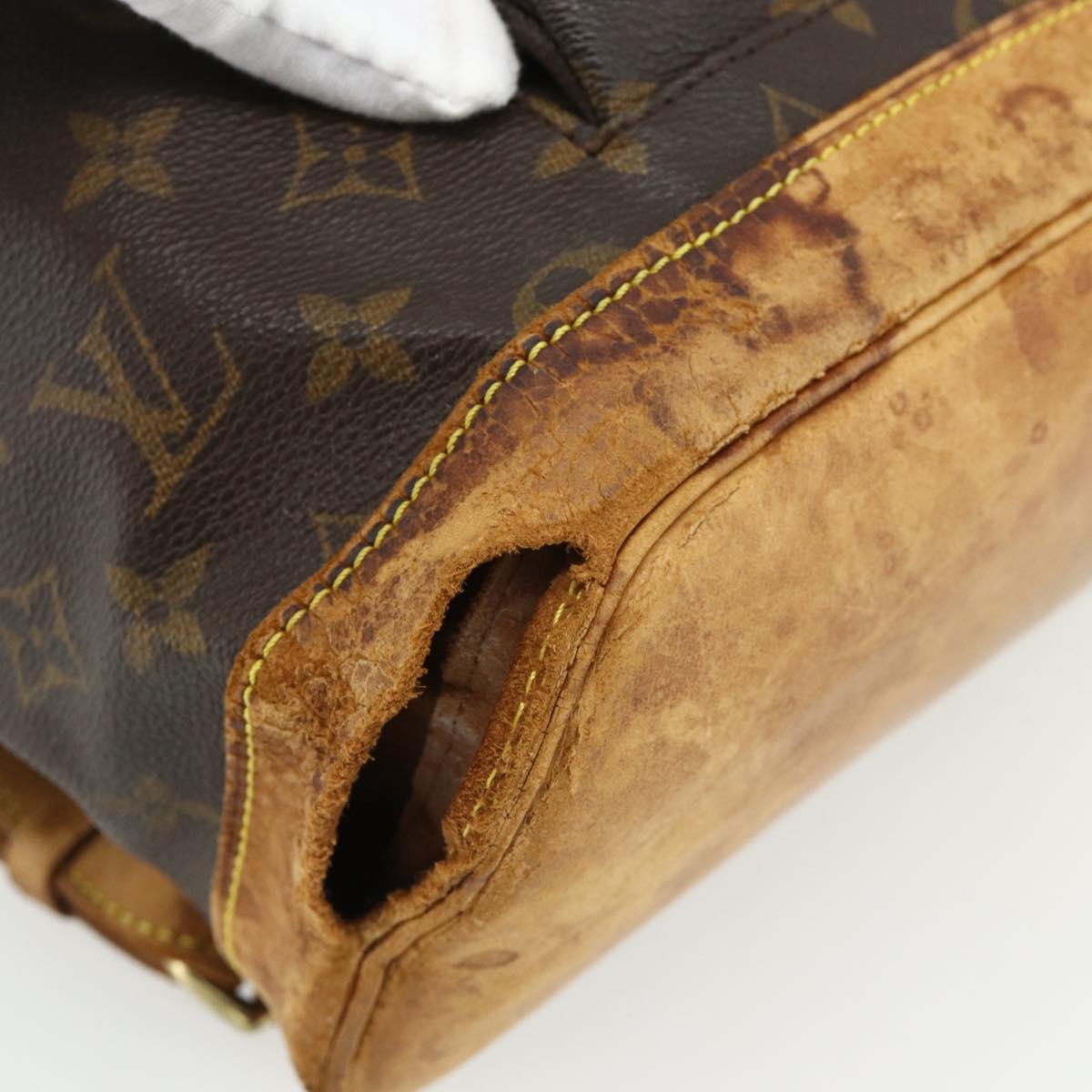 LOUIS VUITTON Monogram Montsouris GM Backpack M51135 LV Auth 178657