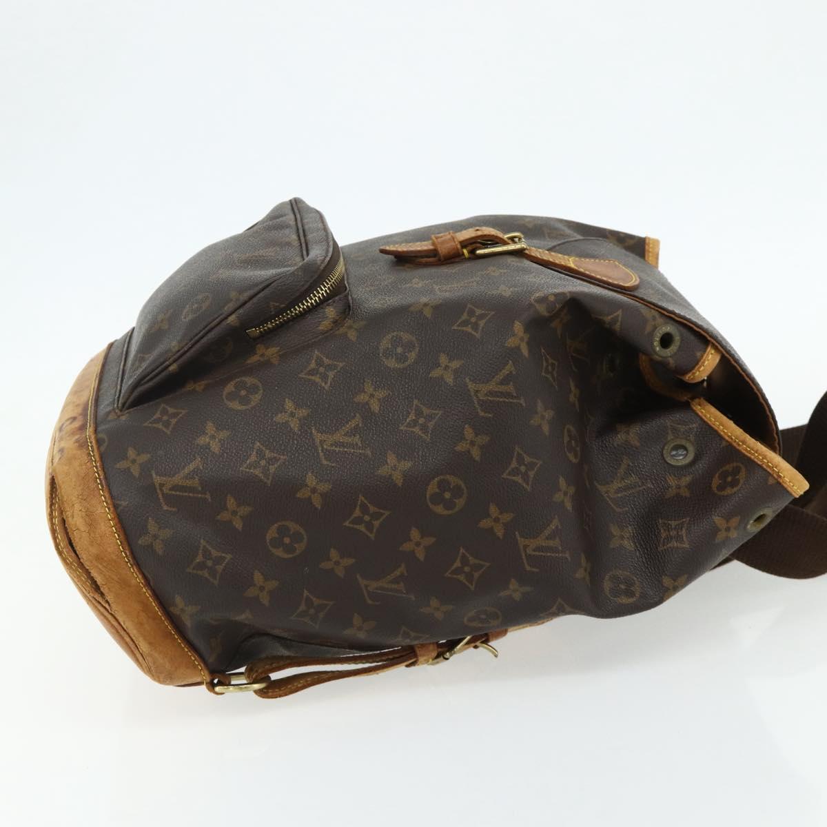 LOUIS VUITTON Monogram Montsouris GM Backpack M51135 LV Auth 178657