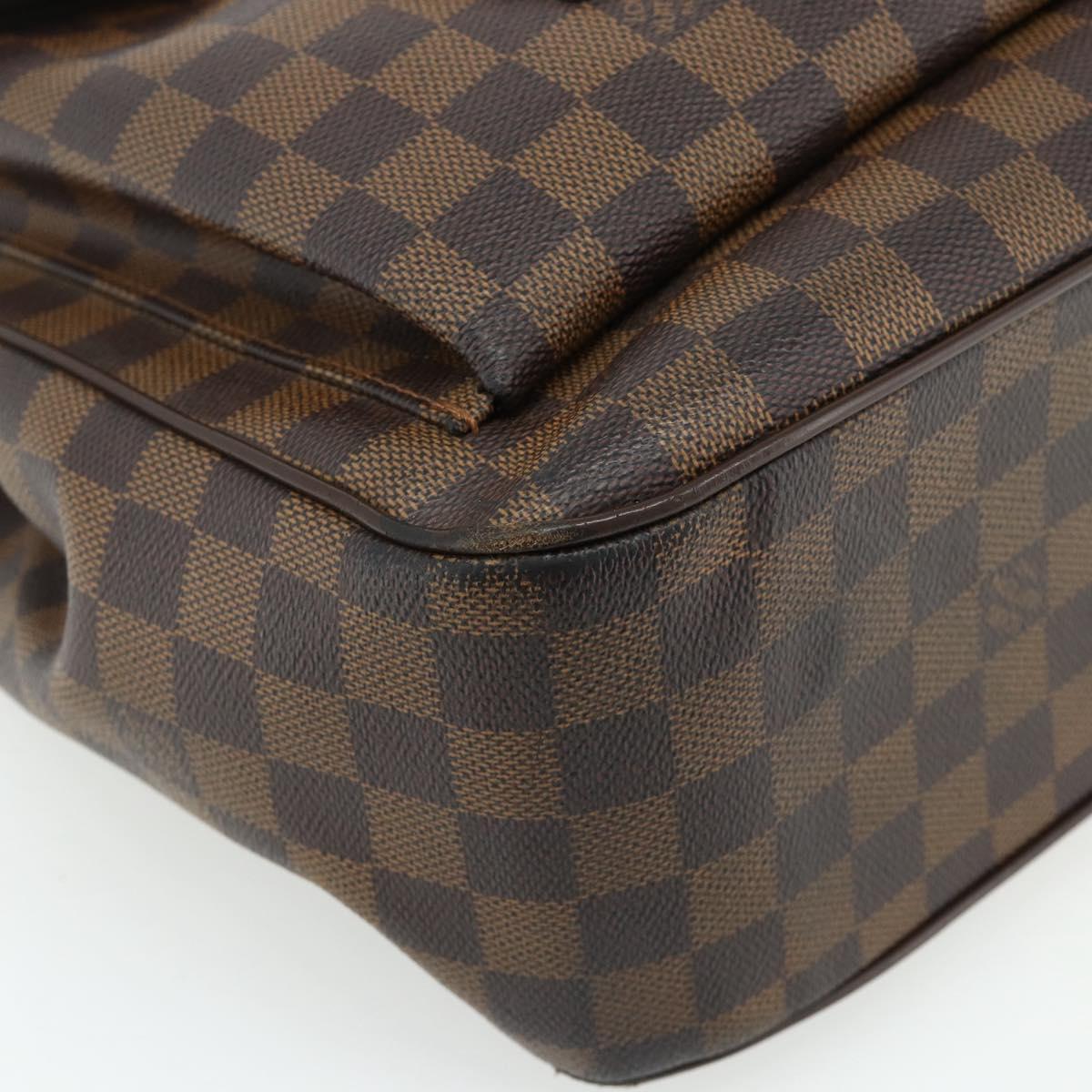 LOUIS VUITTON Damier Ebene Uzes Hand Bag N51128 LV Auth 178683