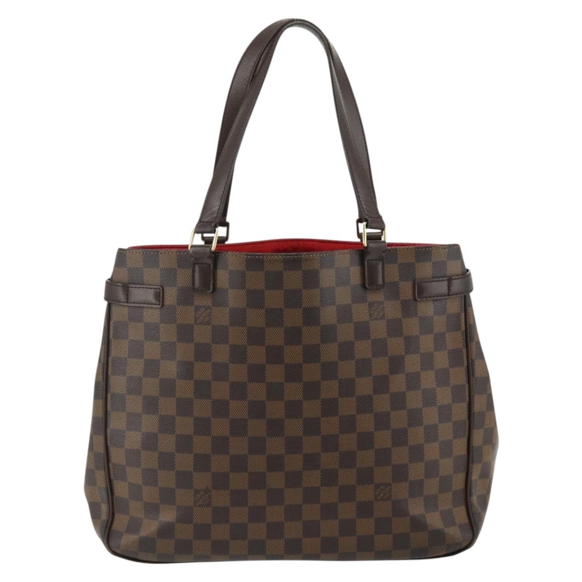 LOUIS VUITTON Damier Ebene Uzes Hand Bag N51128 LV Auth 178683
