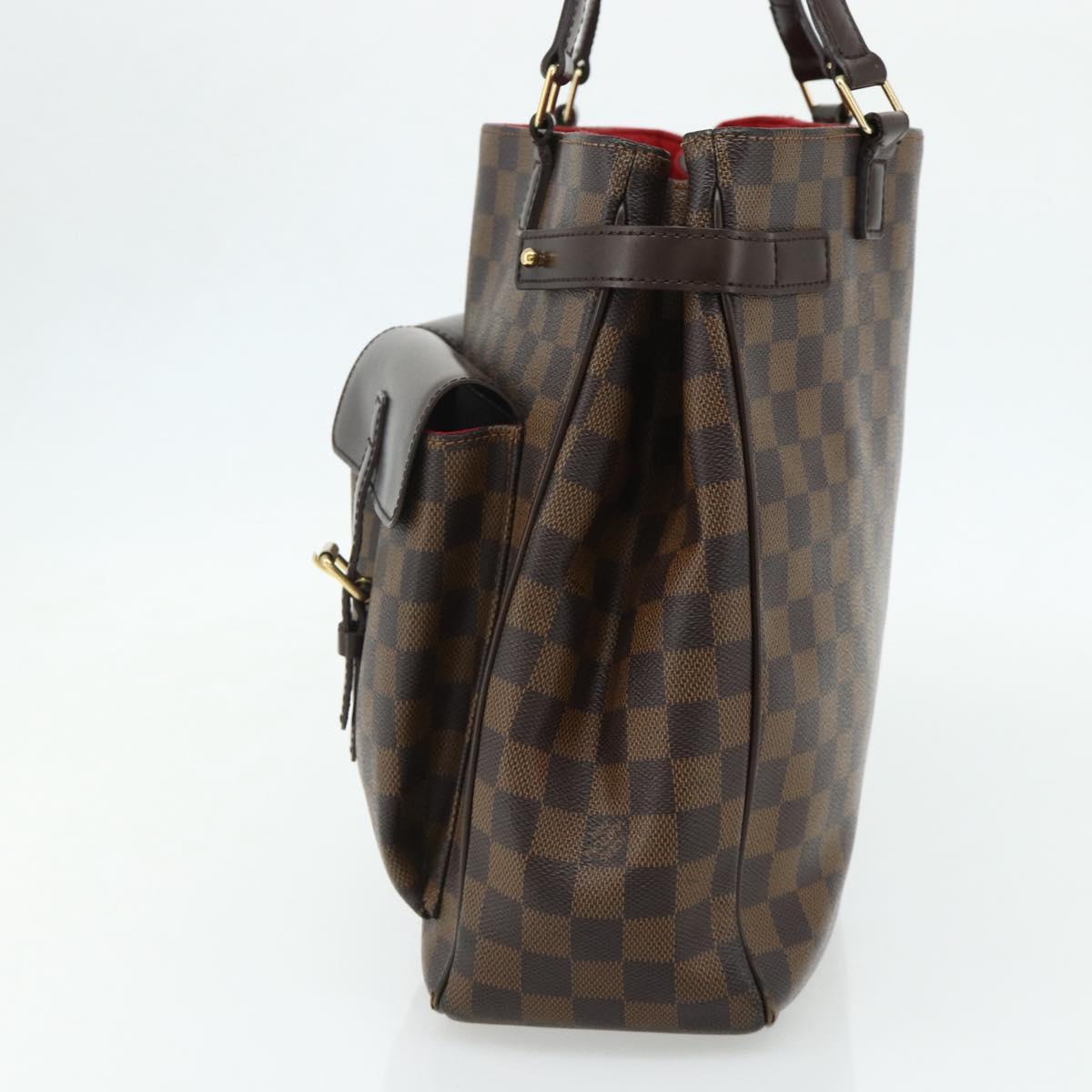 LOUIS VUITTON Damier Ebene Uzes Hand Bag N51128 LV Auth 178683
