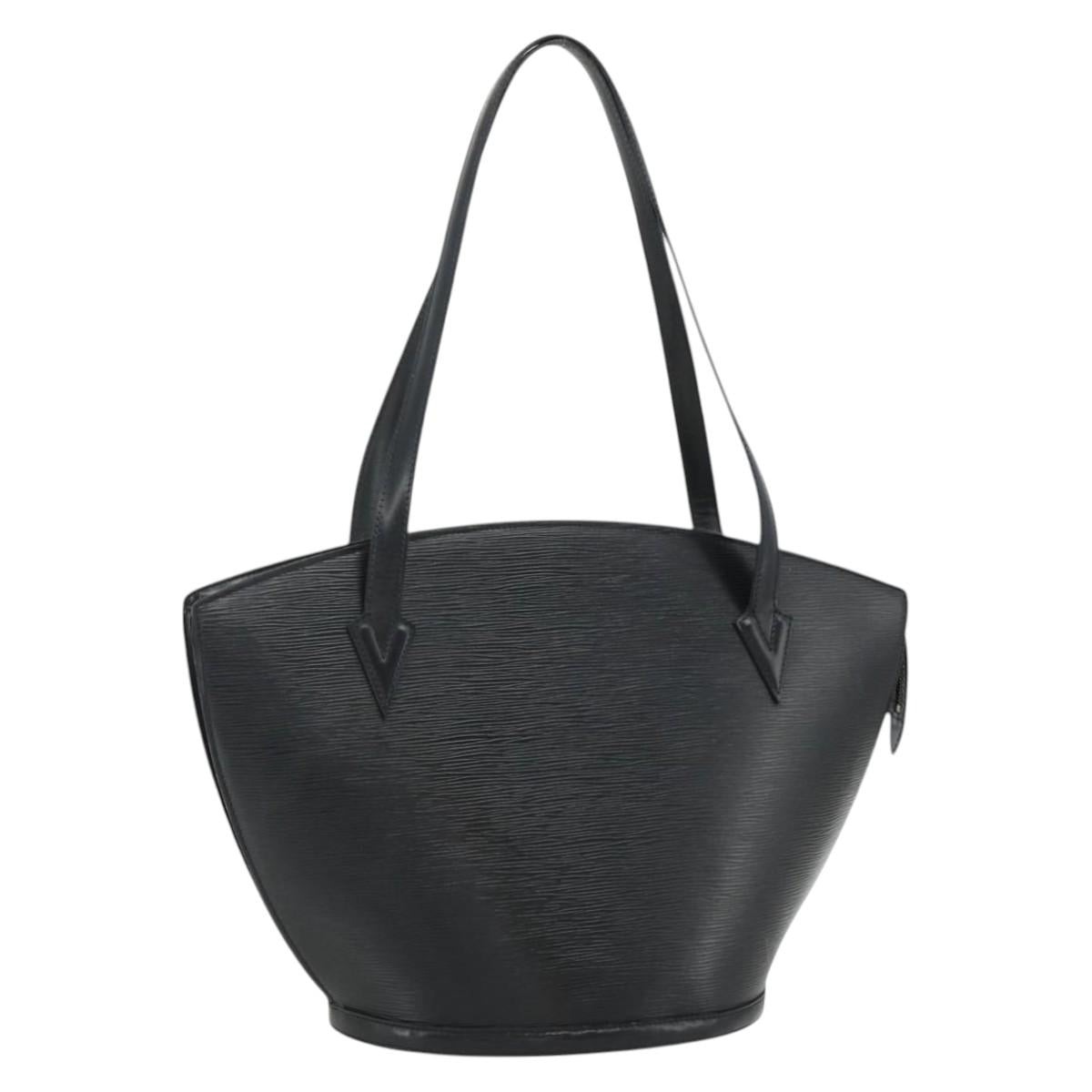 LOUIS VUITTON Epi Saint Jacques Shopping Shoulder Bag Black M52272 Auth 178686