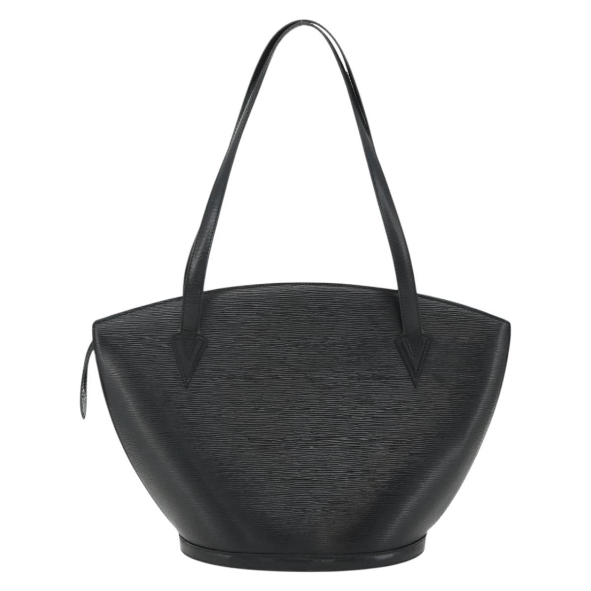 LOUIS VUITTON Epi Saint Jacques Shopping Shoulder Bag Black M52272 Auth 178686