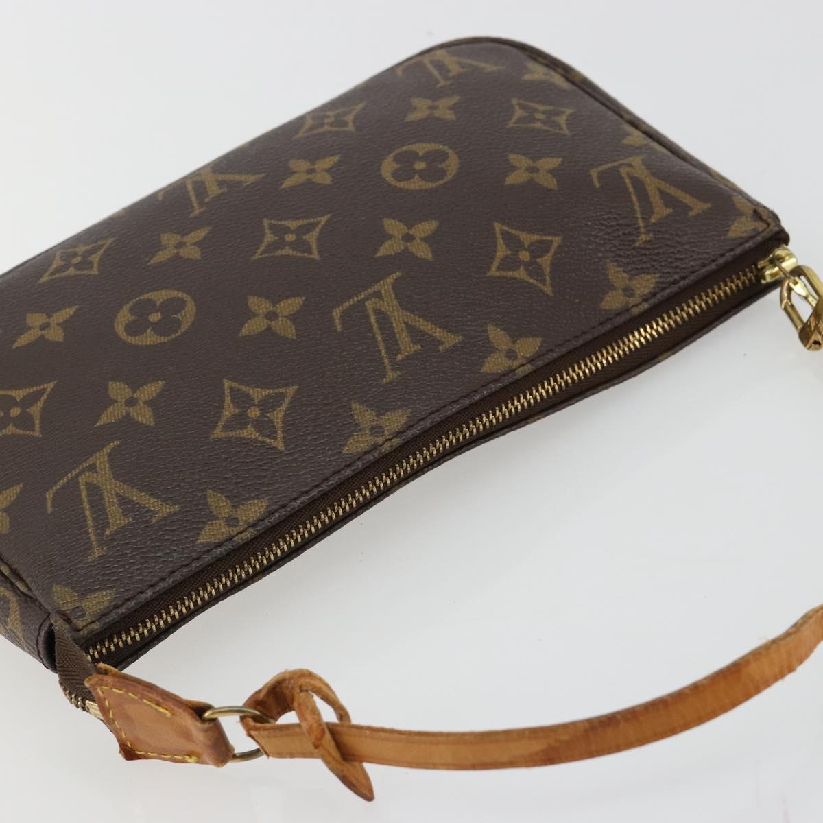 LOUIS VUITTON Monogram Pochette Accessoires Pouch M51980 LV Auth 178696