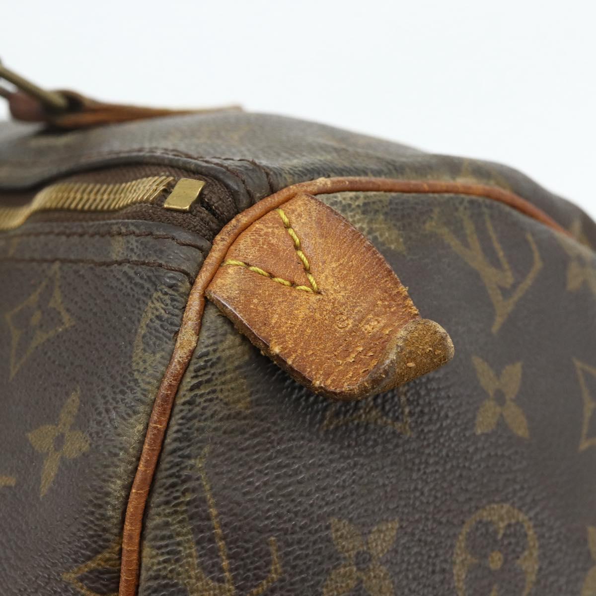 LOUIS VUITTON Monogram Speedy 30 Hand Bag M41526 LV Auth 178699