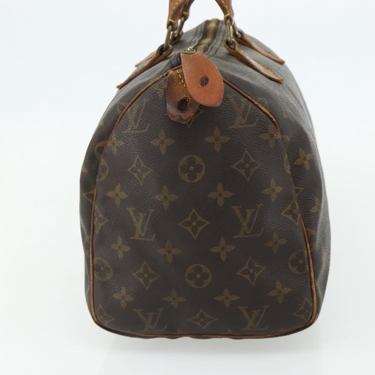 LOUIS VUITTON Monogram Speedy 30 Hand Bag M41526 LV Auth 178699