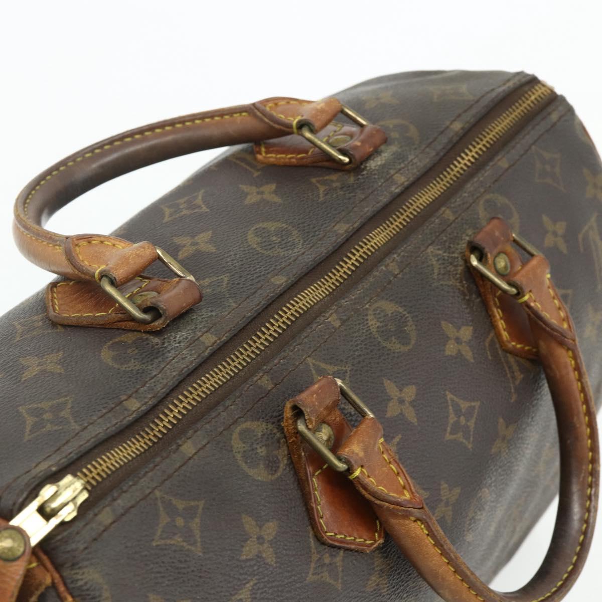 LOUIS VUITTON Monogram Speedy 30 Hand Bag M41526 LV Auth 178699