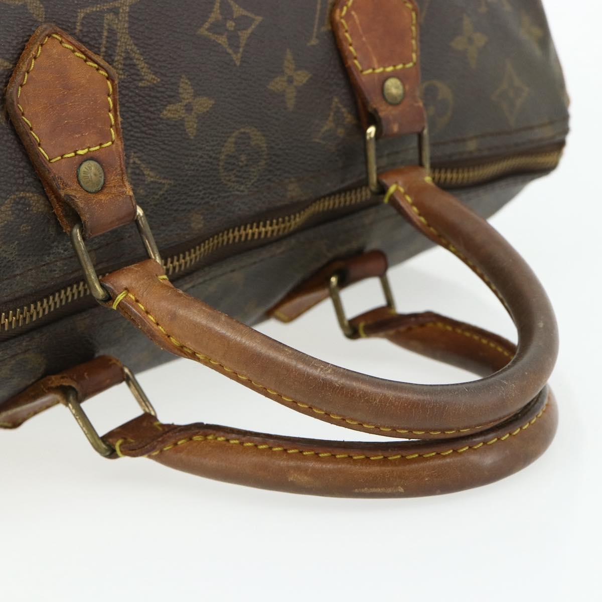 LOUIS VUITTON Monogram Speedy 30 Hand Bag M41526 LV Auth 178699