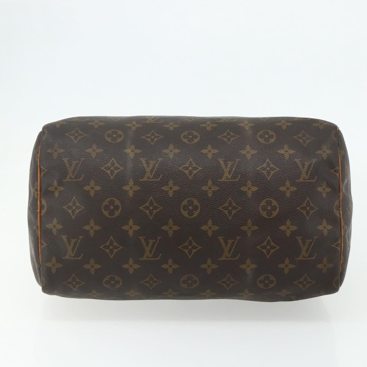 LOUIS VUITTON Monogram Speedy 30 Hand Bag M41526 LV Auth 178699