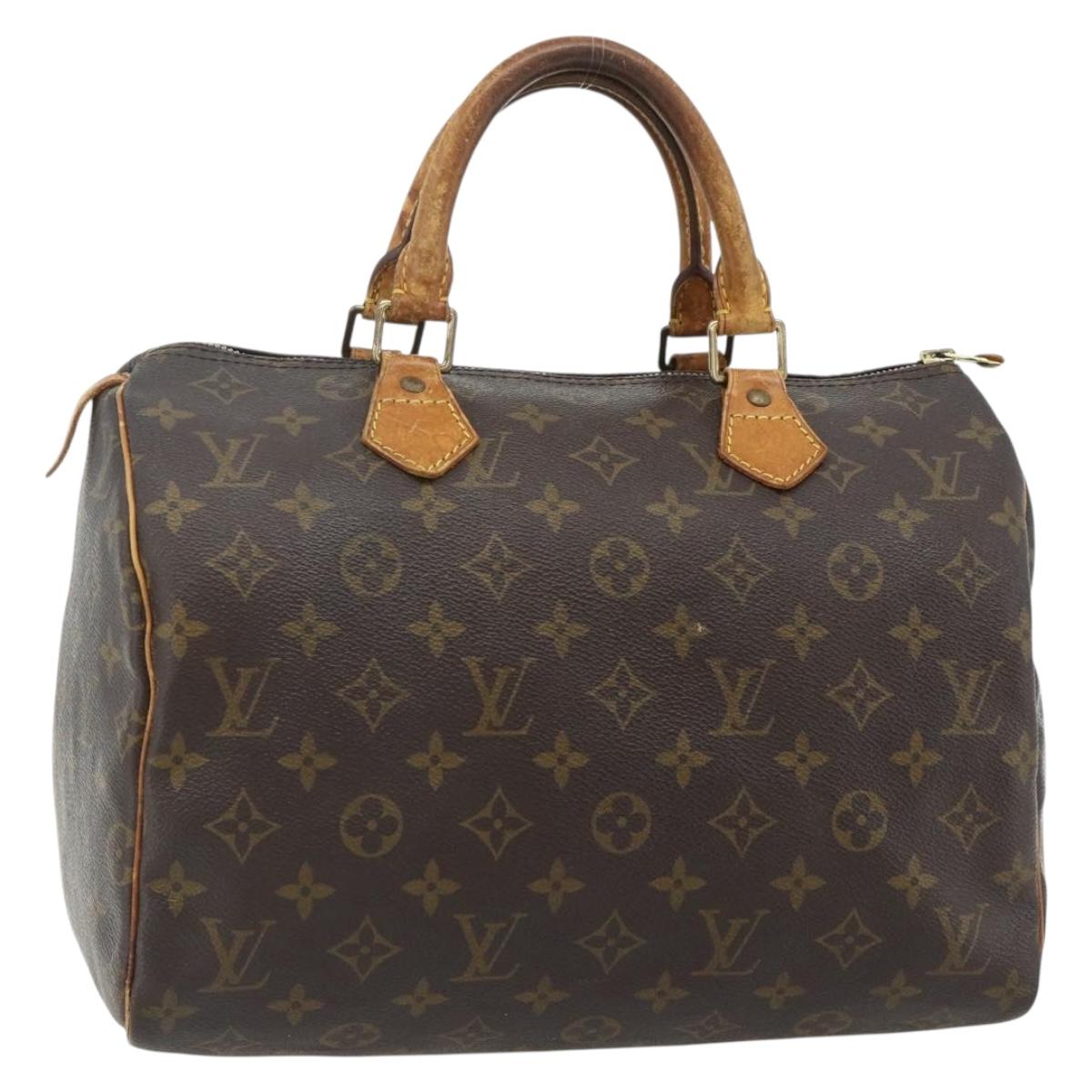 LOUIS VUITTON Monogram Speedy 30 Hand Bag M41526 LV Auth 178700