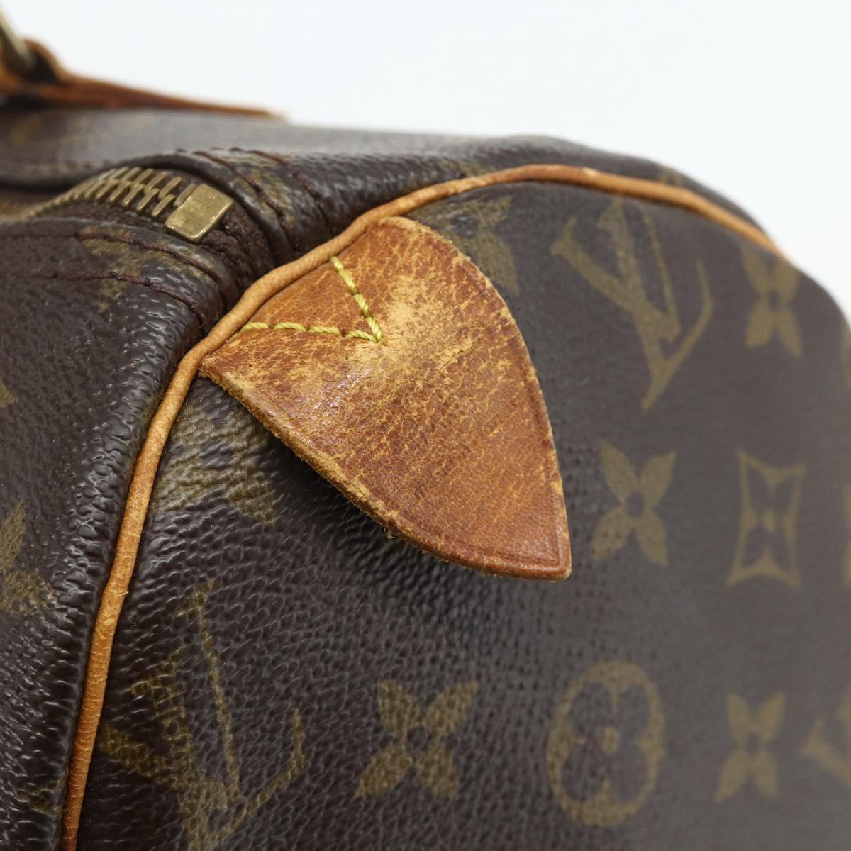 LOUIS VUITTON Monogram Speedy 30 Hand Bag M41526 LV Auth 178700