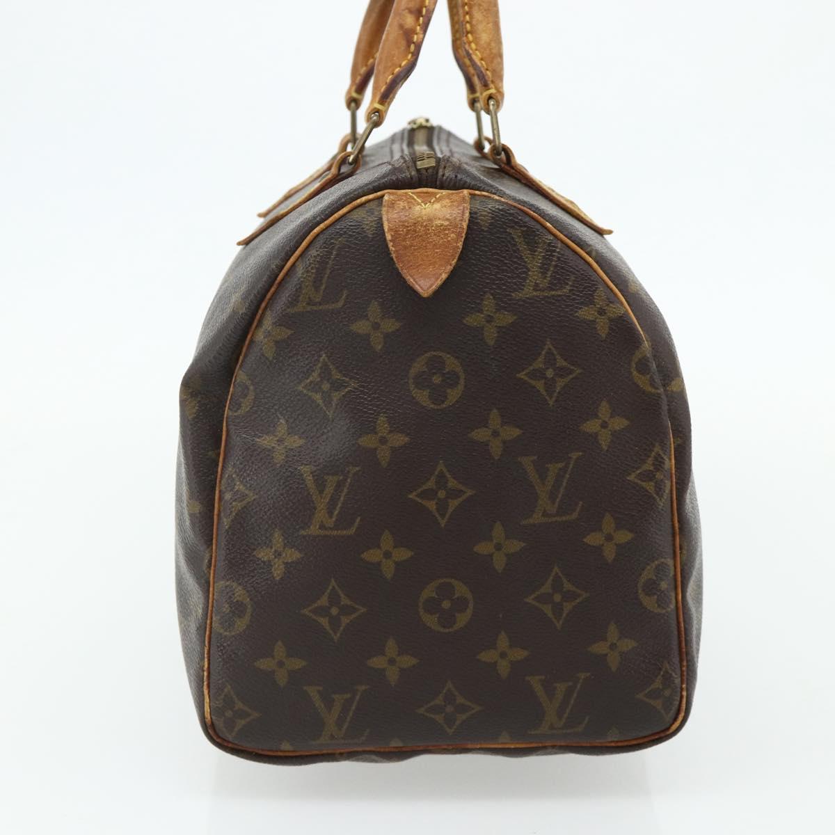 LOUIS VUITTON Monogram Speedy 30 Hand Bag M41526 LV Auth 178700