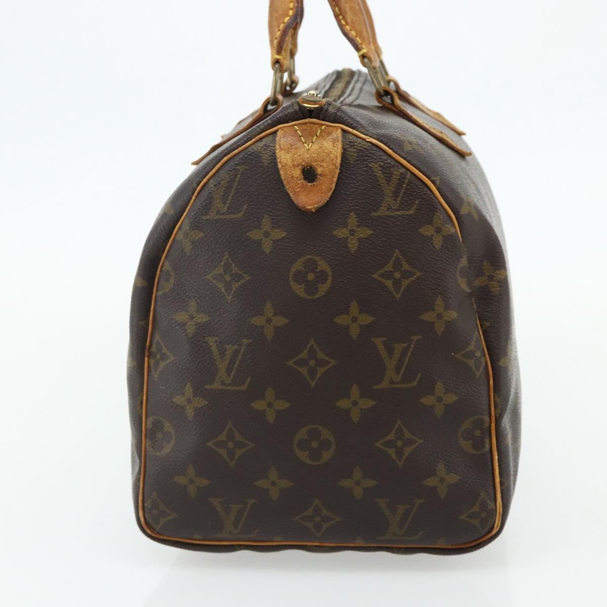 LOUIS VUITTON Monogram Speedy 30 Hand Bag M41526 LV Auth 178700