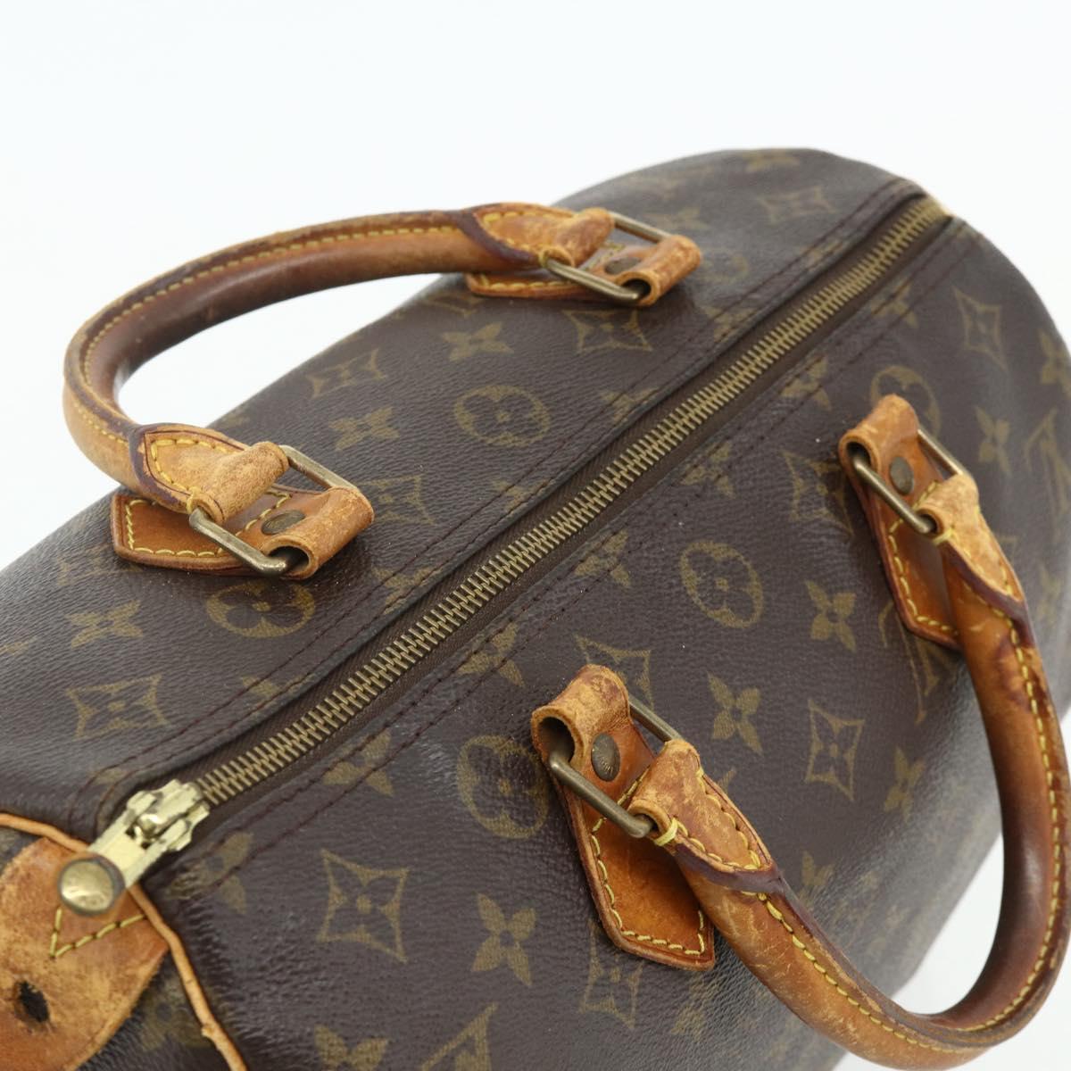 LOUIS VUITTON Monogram Speedy 30 Hand Bag M41526 LV Auth 178700