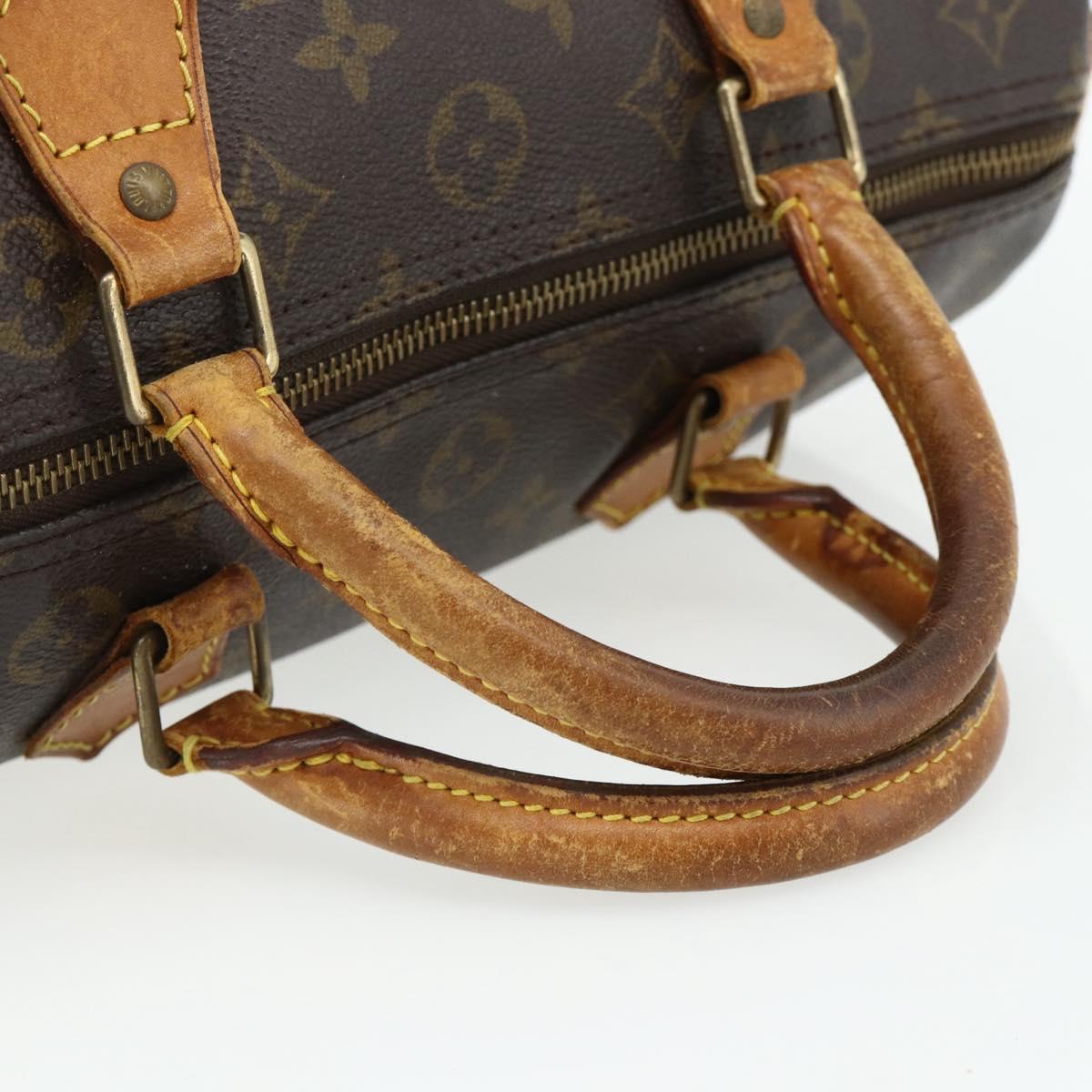 LOUIS VUITTON Monogram Speedy 30 Hand Bag M41526 LV Auth 178700