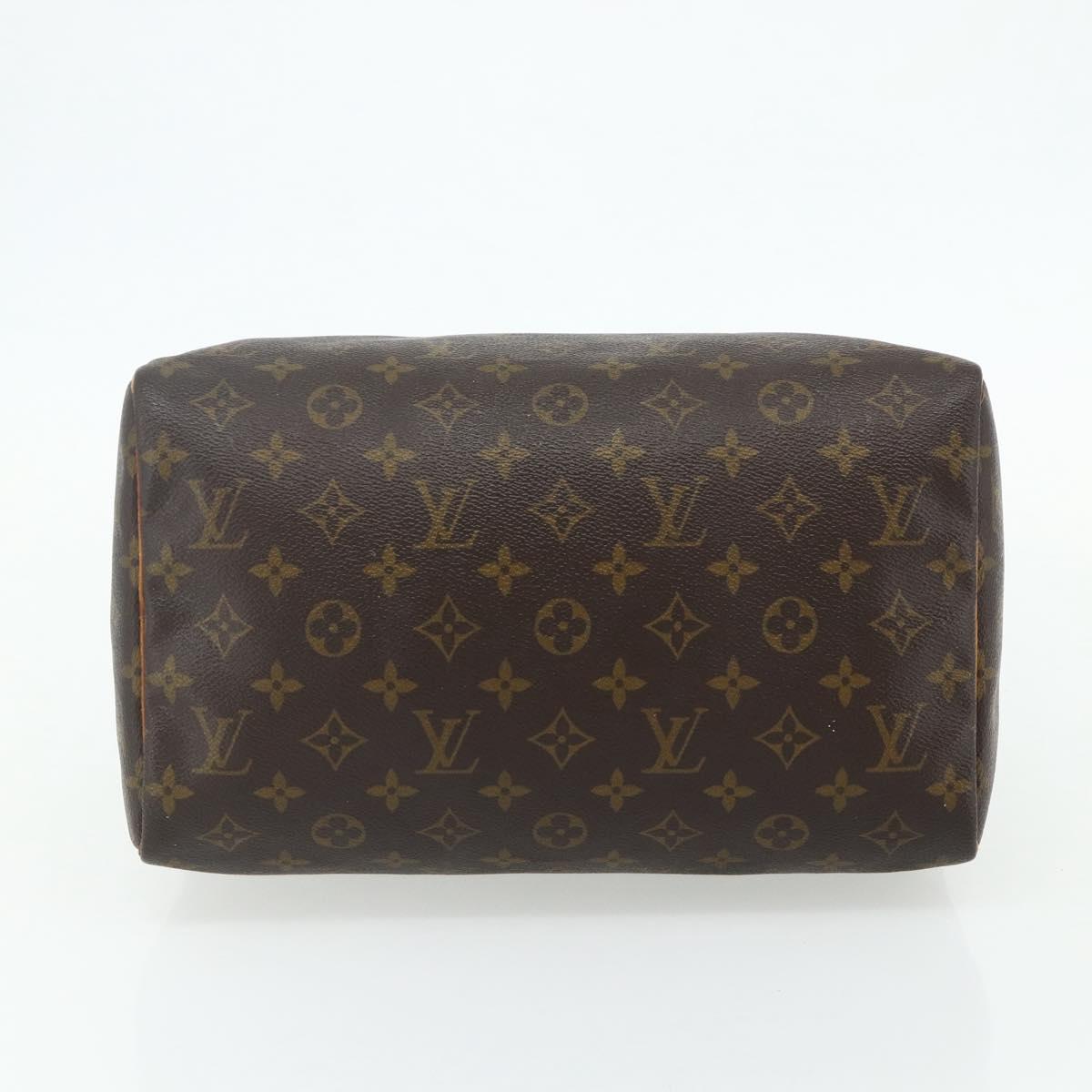 LOUIS VUITTON Monogram Speedy 30 Hand Bag M41526 LV Auth 178700