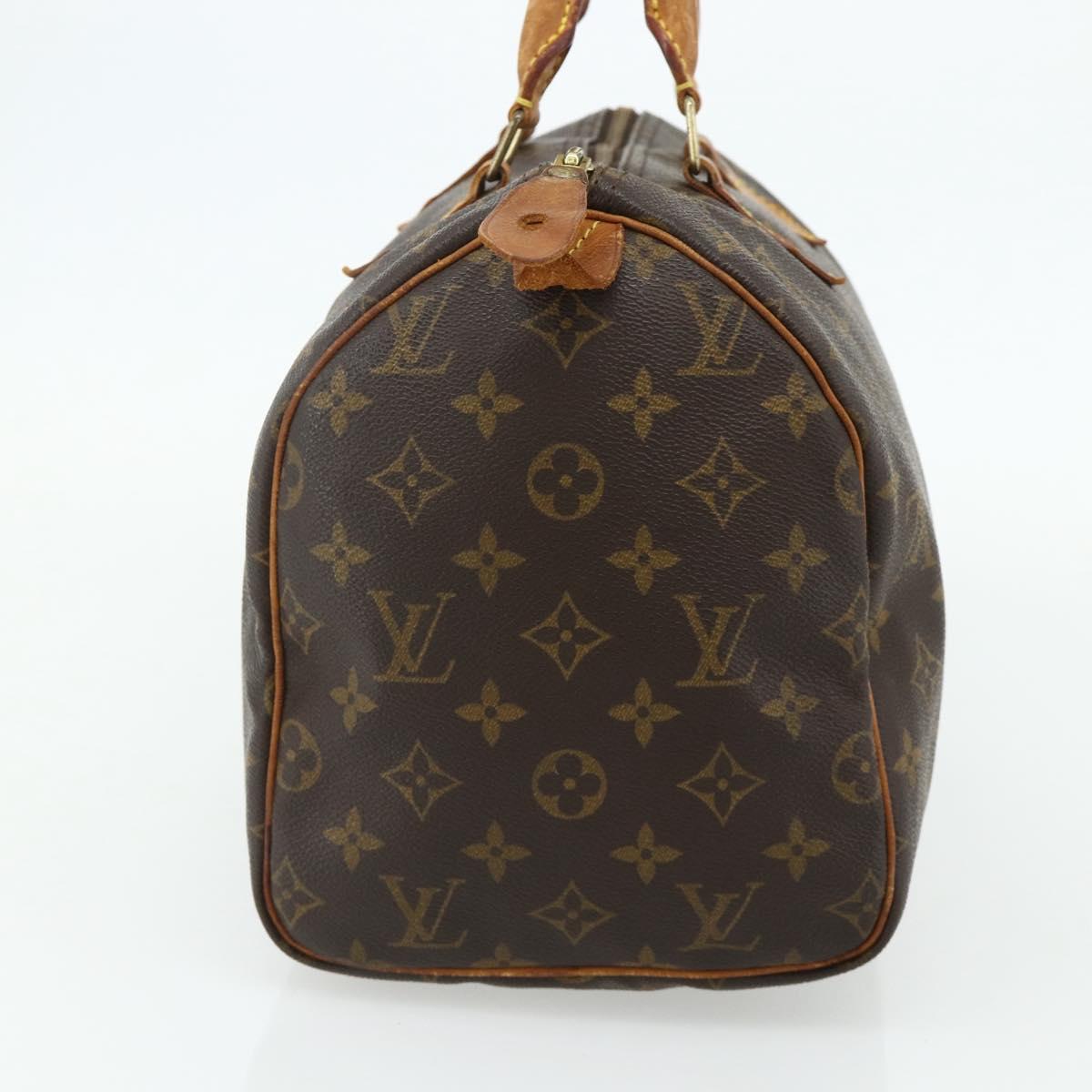 LOUIS VUITTON Monogram Speedy 30 Hand Bag M41526 LV Auth 178701