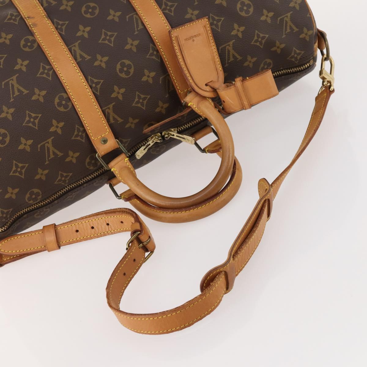 LOUIS VUITTON Monogram Keepall Bandouliere 45 Boston Bag M41418 LV Auth 178703A