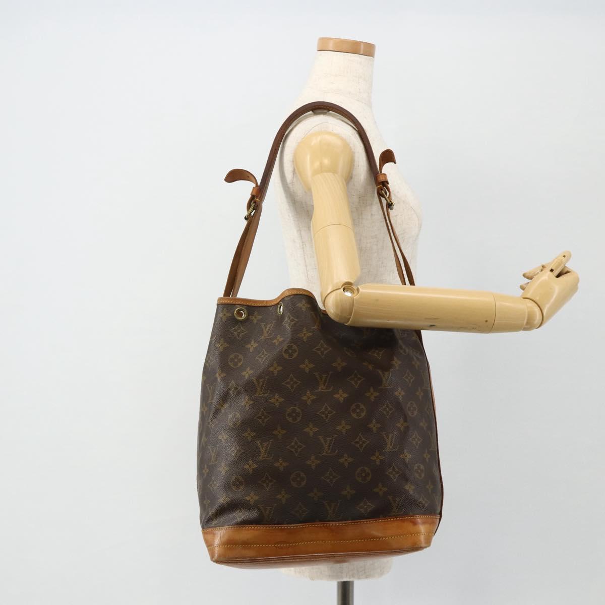 LOUIS VUITTON Monogram Noe Shoulder Bag M42224 LV Auth 178706