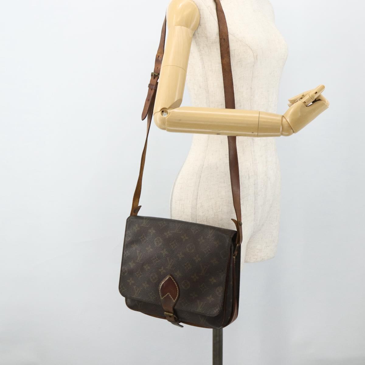 LOUIS VUITTON Monogram Cartouchiere GM Shoulder Bag M51252 LV Auth 178716