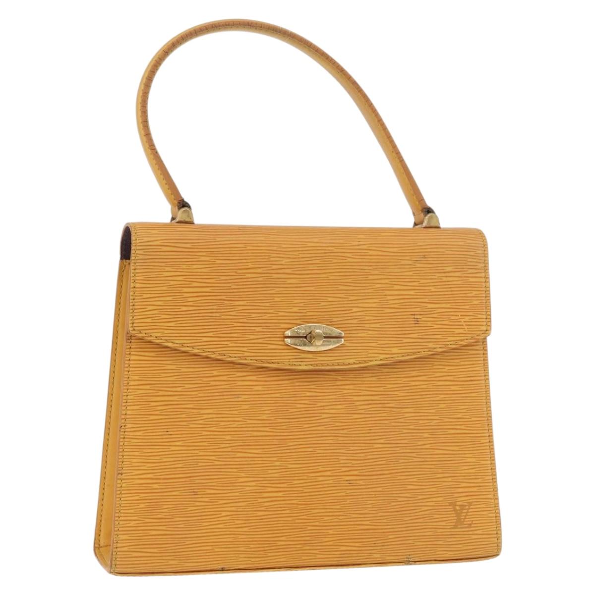 LOUIS VUITTON Epi Malesherbes Hand Bag Tassili Yellow Jonne M52379 Auth 178722