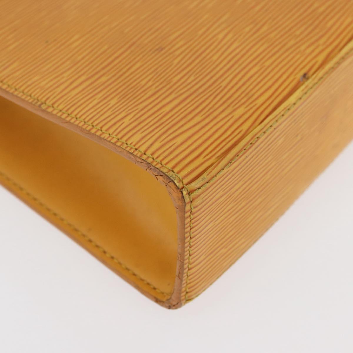 LOUIS VUITTON Epi Malesherbes Hand Bag Tassili Yellow Jonne M52379 Auth 178722