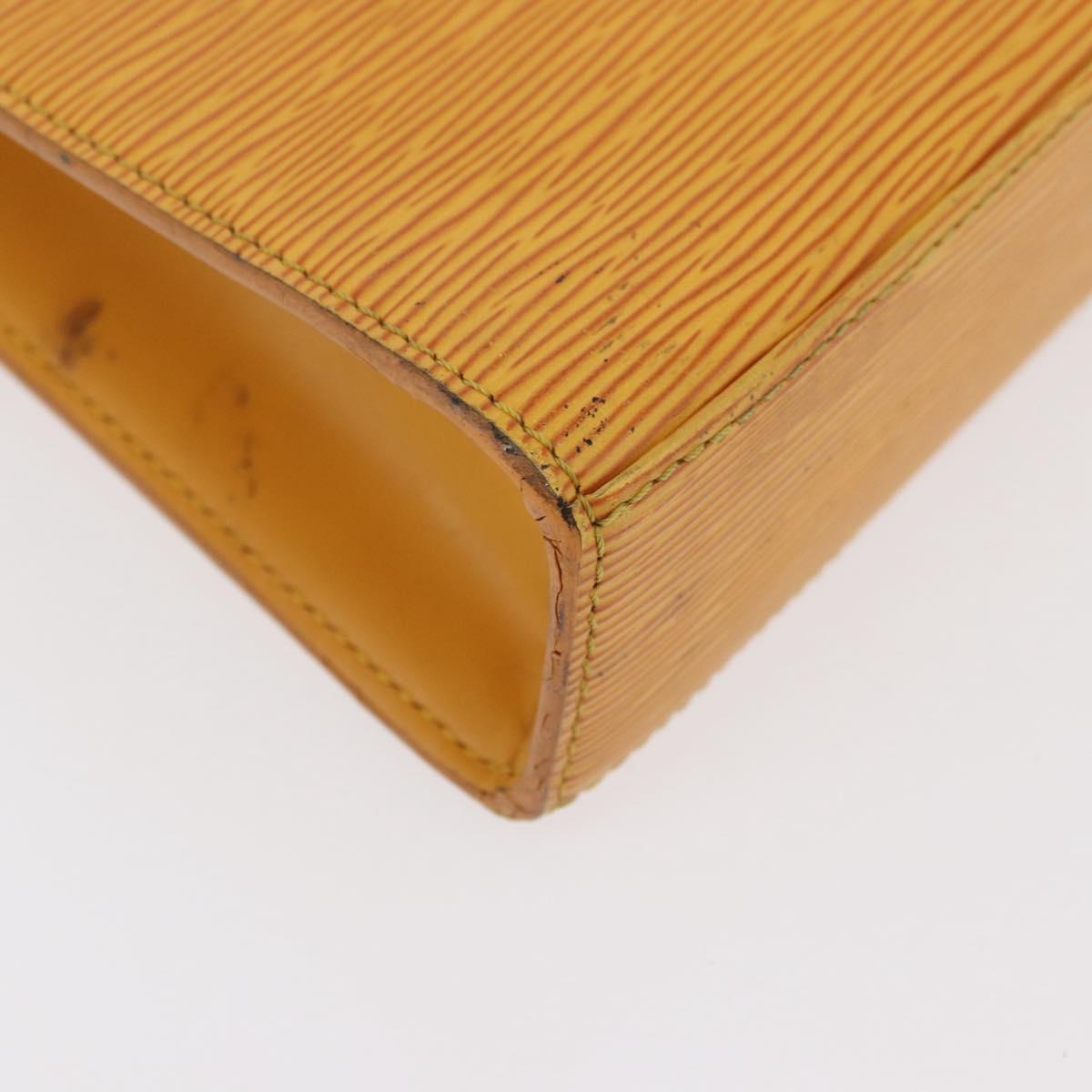 LOUIS VUITTON Epi Malesherbes Hand Bag Tassili Yellow Jonne M52379 Auth 178722
