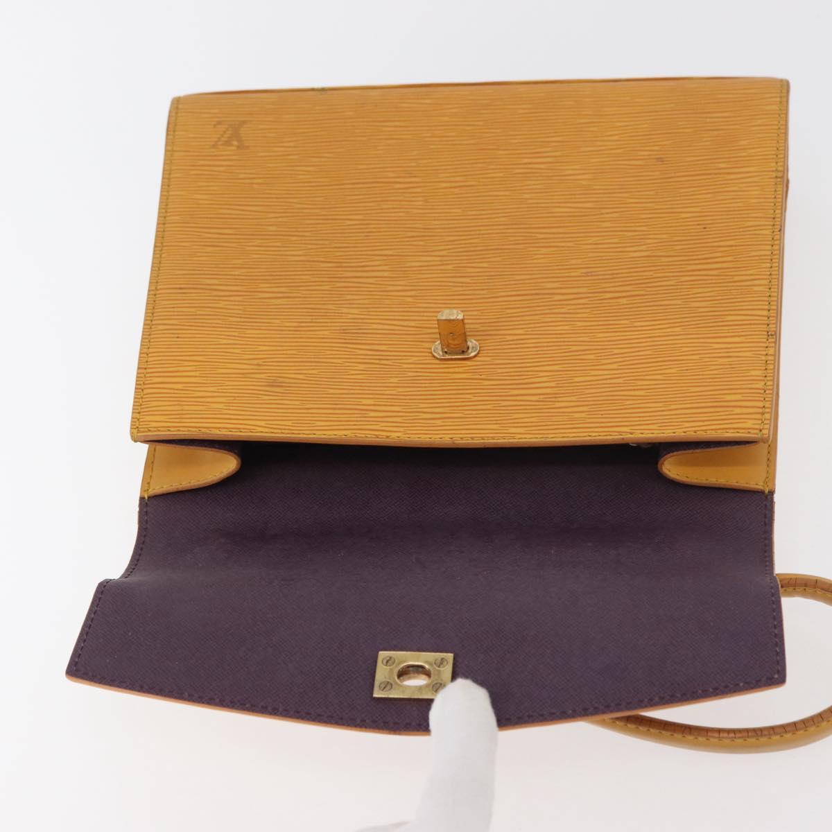 LOUIS VUITTON Epi Malesherbes Hand Bag Tassili Yellow Jonne M52379 Auth 178722