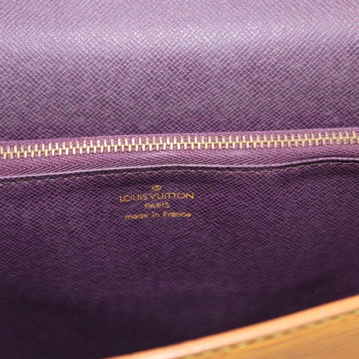 LOUIS VUITTON Epi Malesherbes Hand Bag Tassili Yellow Jonne M52379 Auth 178722