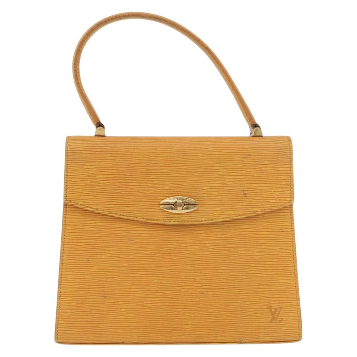 LOUIS VUITTON Epi Malesherbes Hand Bag Tassili Yellow Jonne M52379 Auth 178722