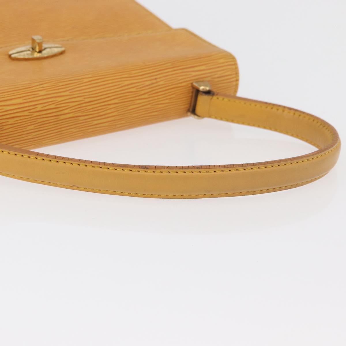 LOUIS VUITTON Epi Malesherbes Hand Bag Tassili Yellow Jonne M52379 Auth 178722